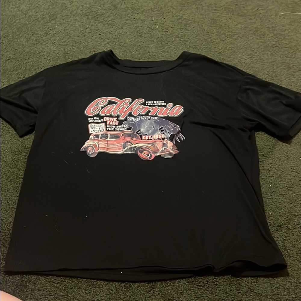 Black California Graphic T-Shirt
